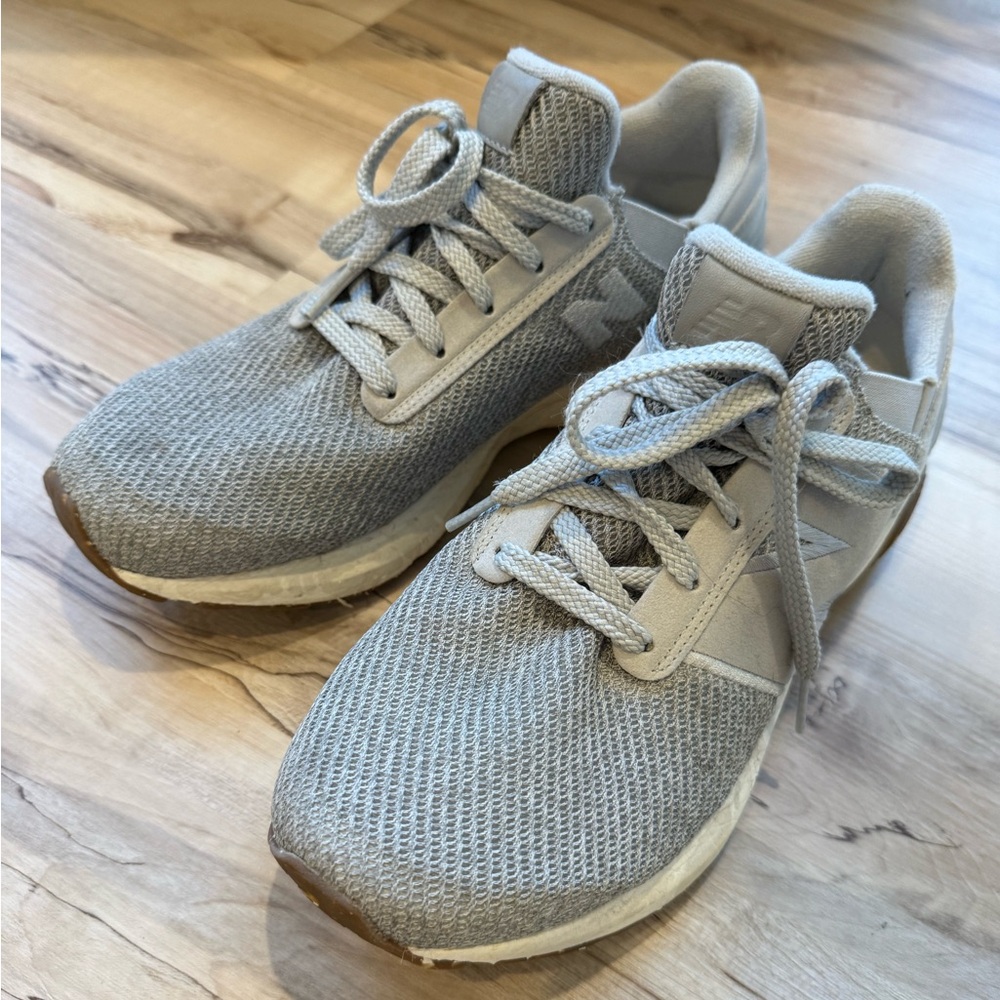 New Balance Light Gray Athletic Shoes